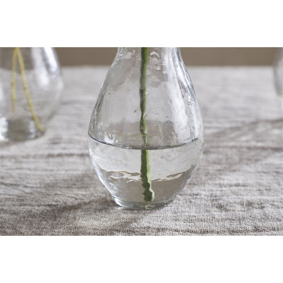 Bapti Glass Bud Vases - Clear - Set of 3