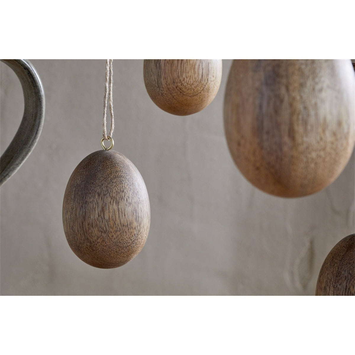 Dima Hanging Egg Easter Decoration - Natural - Set of 4
