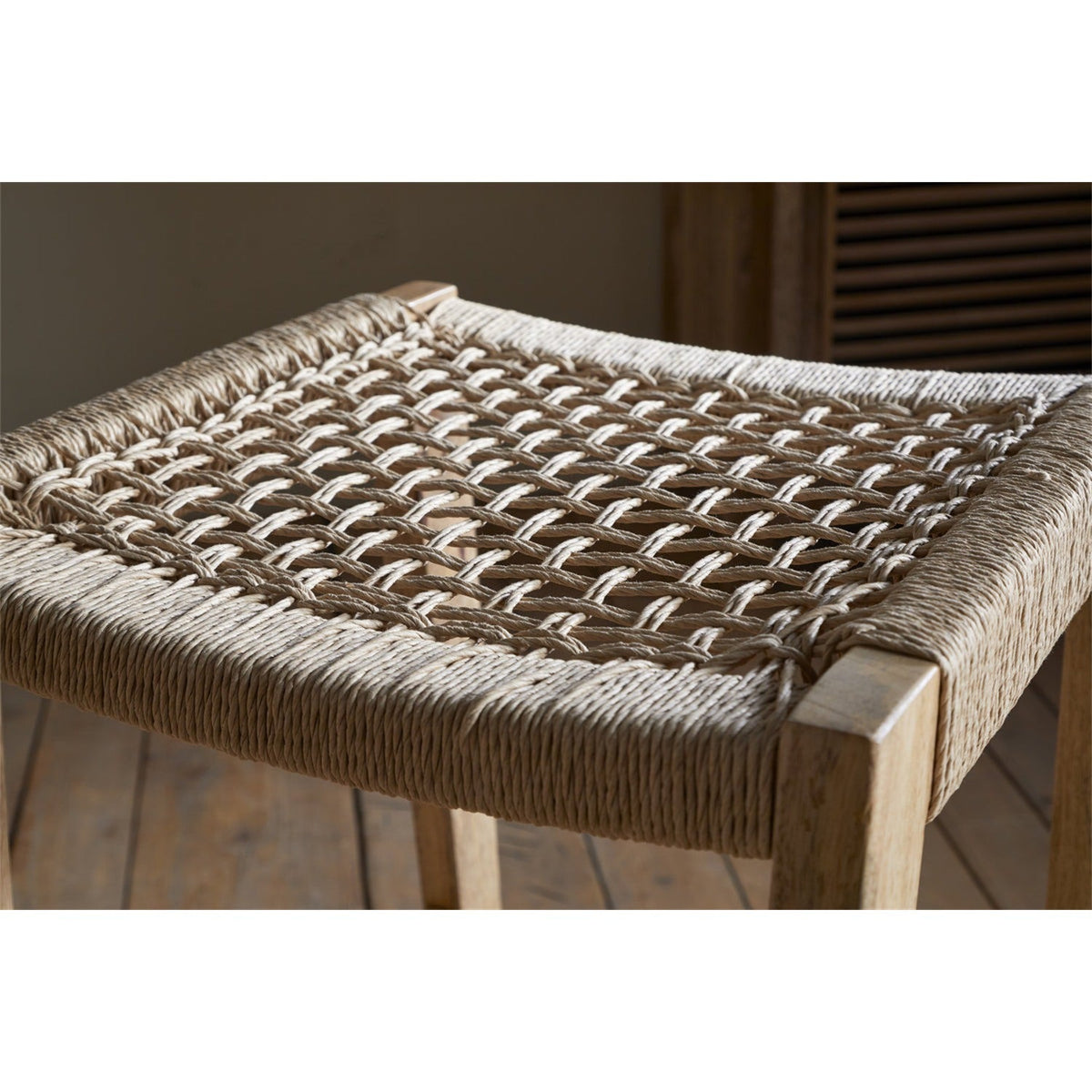 Aamani 70cm Backless Cord Counter Stool - Natural