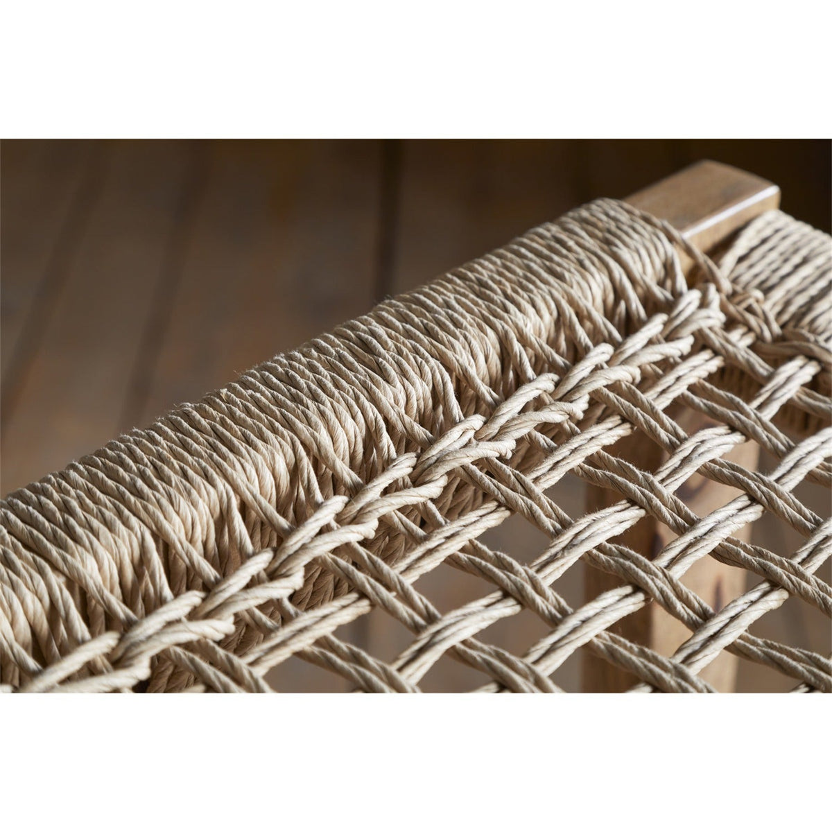 Aamani 70cm Backless Cord Counter Stool - Natural