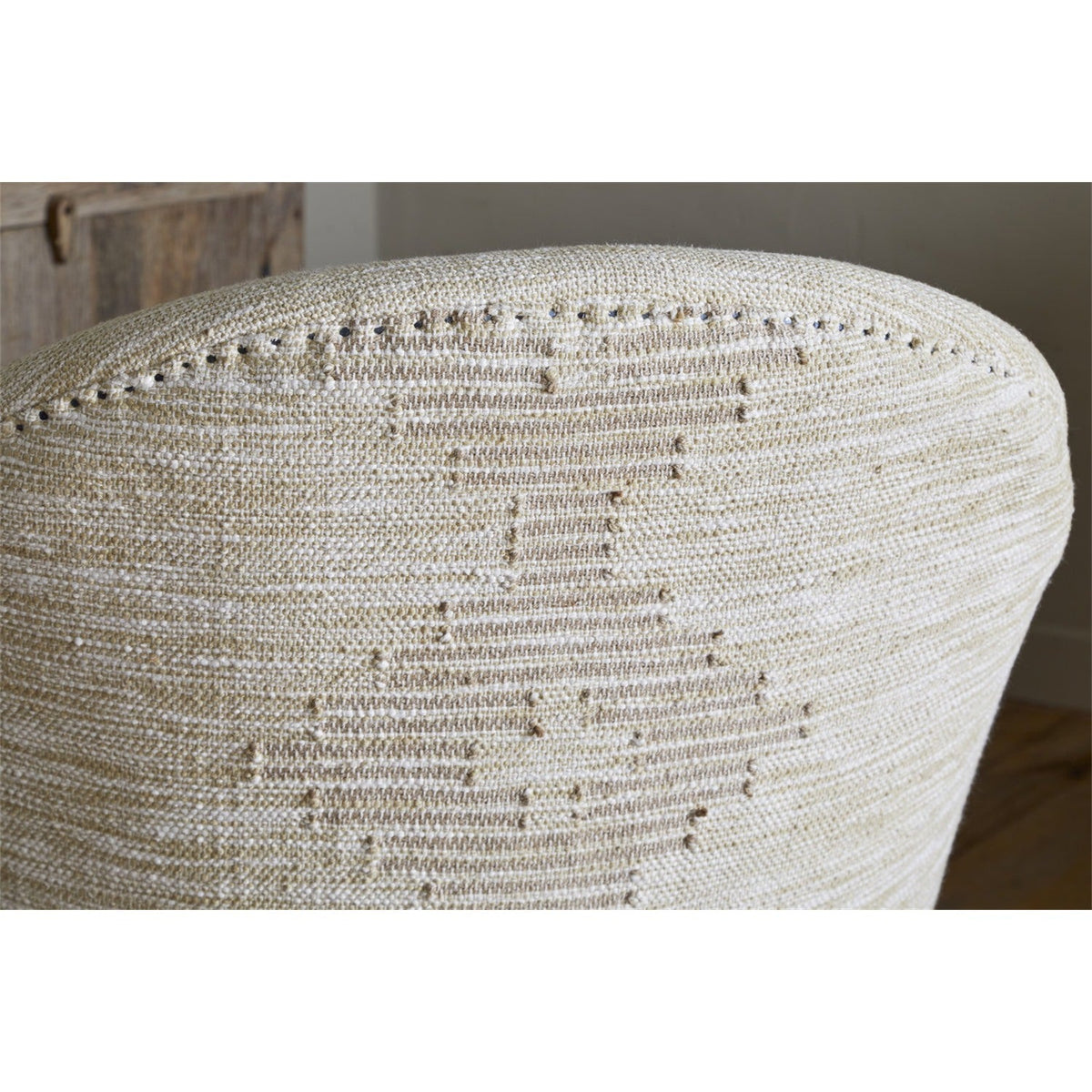 Aranya Cotton & Jute Kilim Armchair - Natural