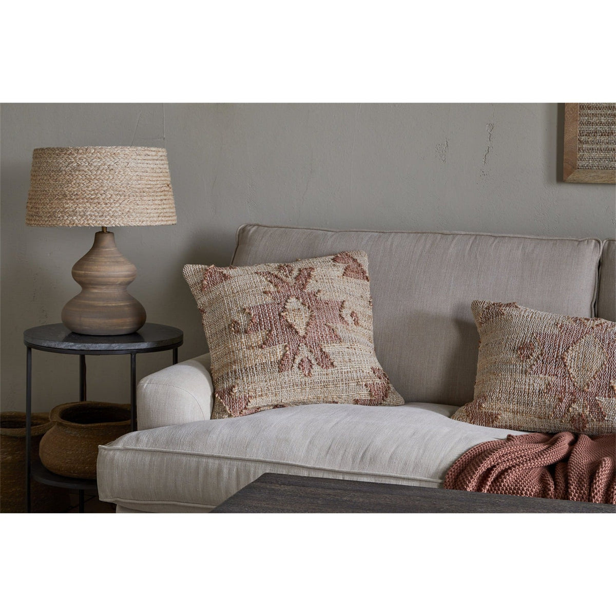 Nila Gul 60 x 40cm Cushion Cover - Rust