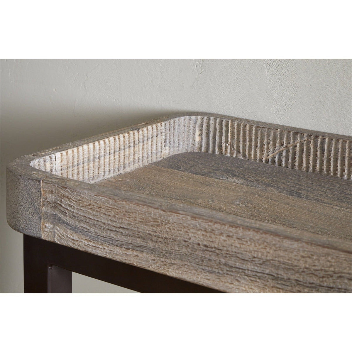 Nisha Reclaimed Wood & Iron Console Table - Natural