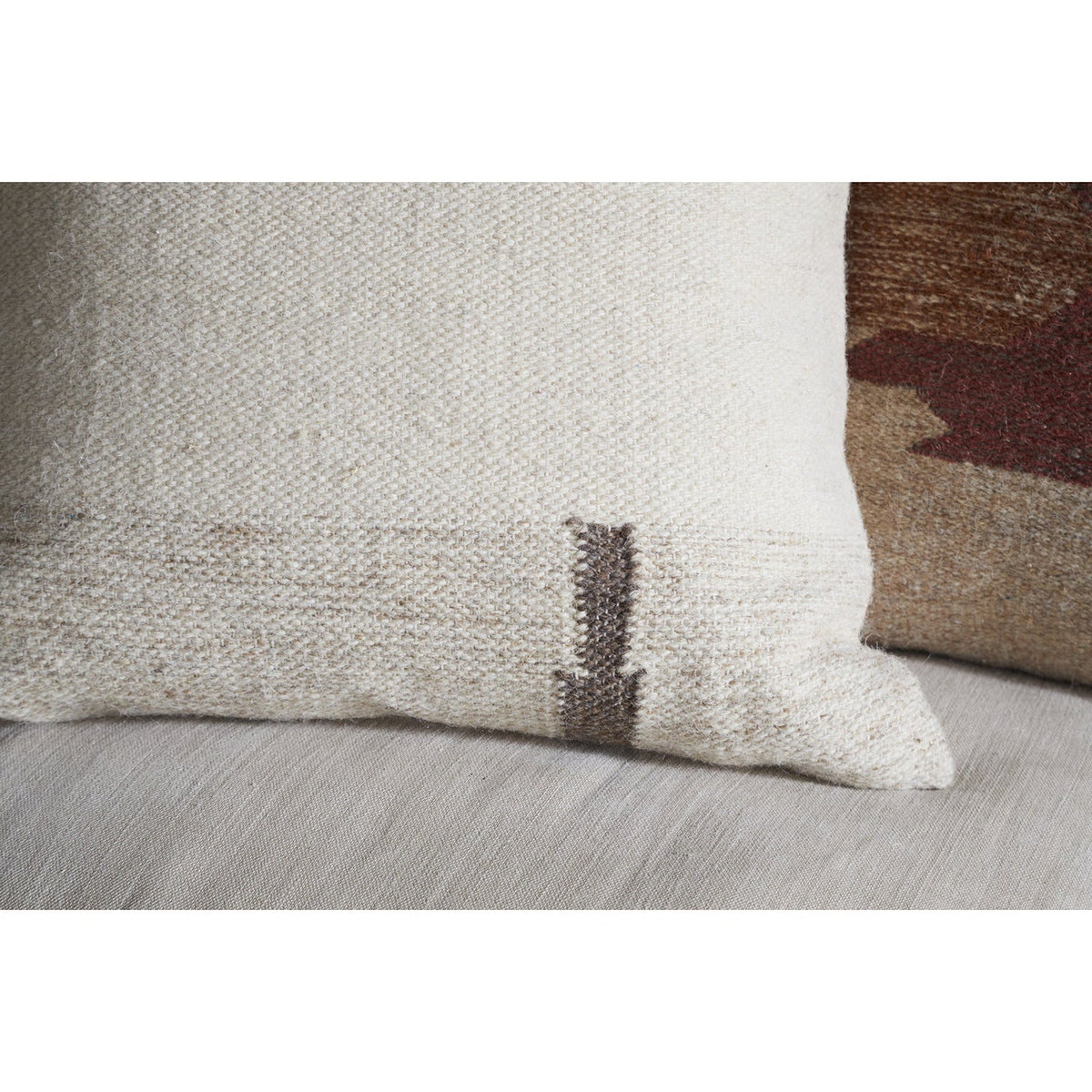 Tamil 50 x 50cm Wool Cushion Cover - Natural