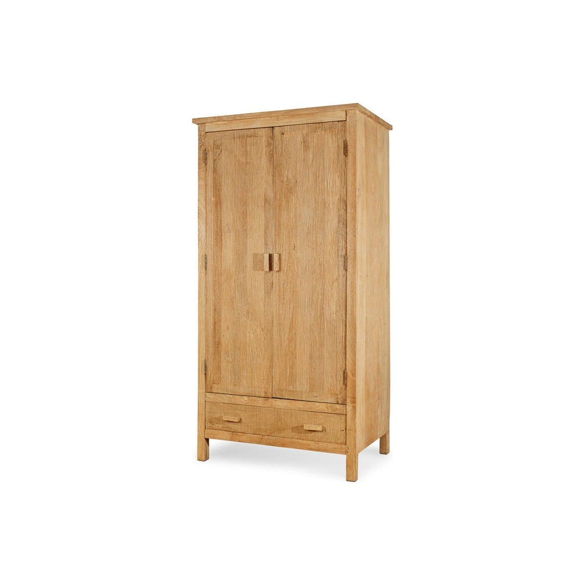 Vivan Grooved Wardrobe - Natural