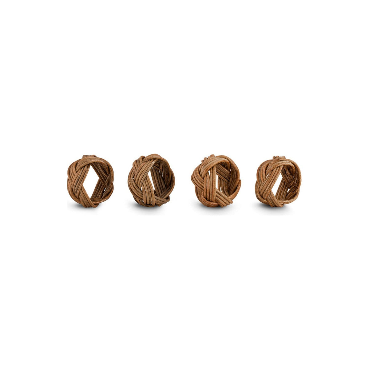 Bersama Rattan Napkin Rings - Natural - Set of 4