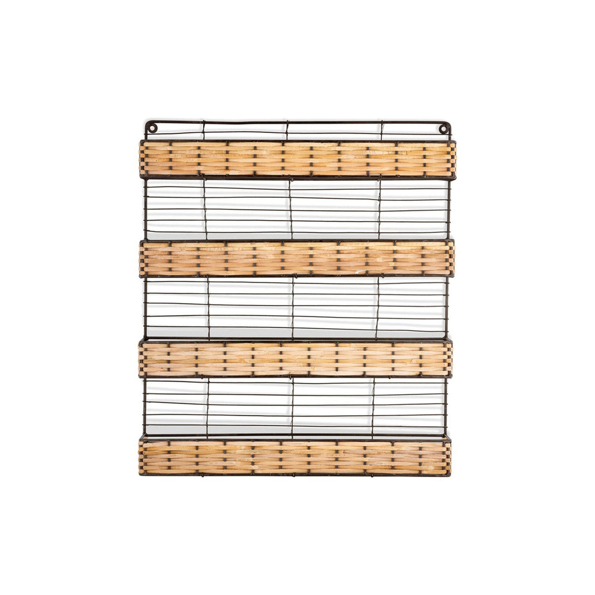 Montali Iron & Rattan Spice Rack - Natural