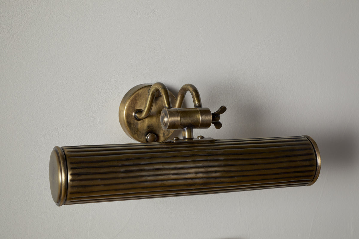 Tinje Solid Brass Picture Wall Light - Antique Brass
