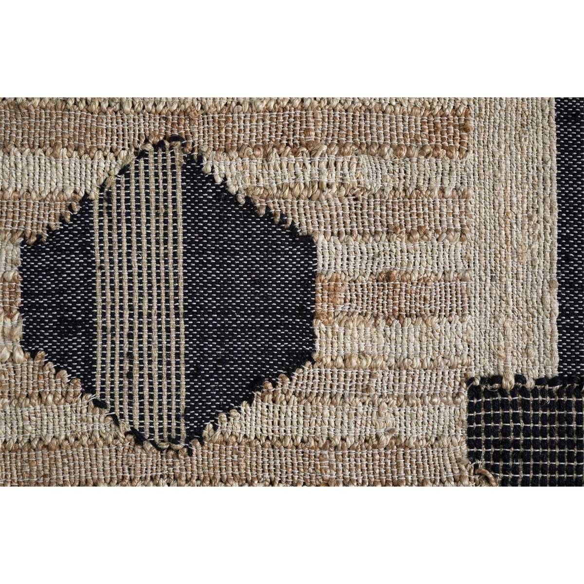 Kiran Textured Wall Art - Natural & Dark Blue