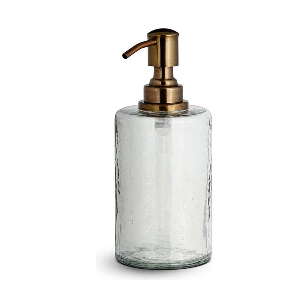 Ilcoso Recycled Hammered Glass Soap Dispenser - Clear