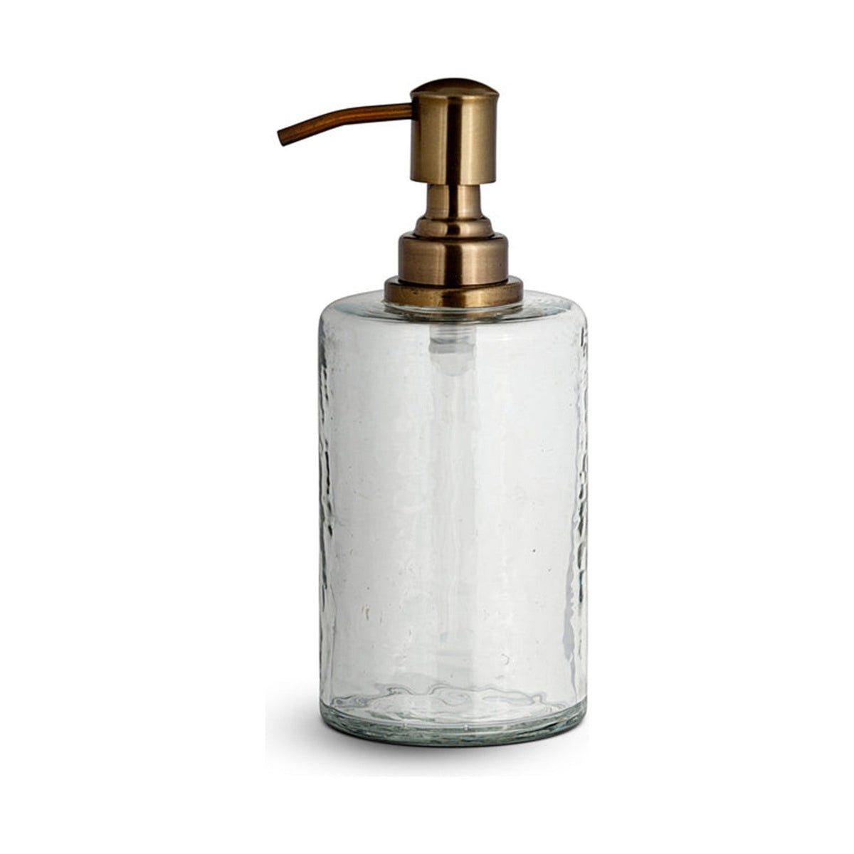 Ilcoso Recycled Hammered Glass Soap Dispenser - Clear