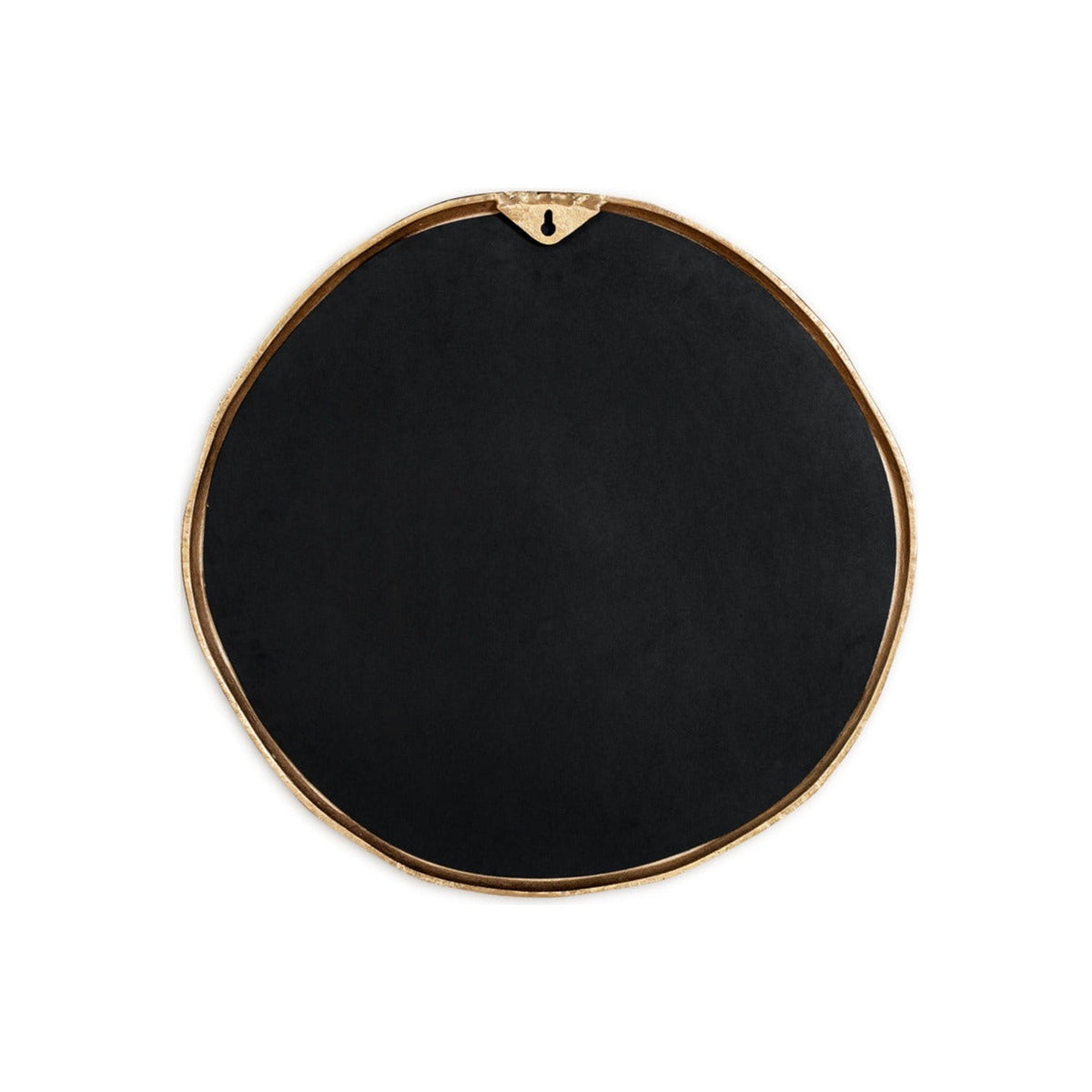 Mchanga Organic Shape Wall Mirror - Antique Brass