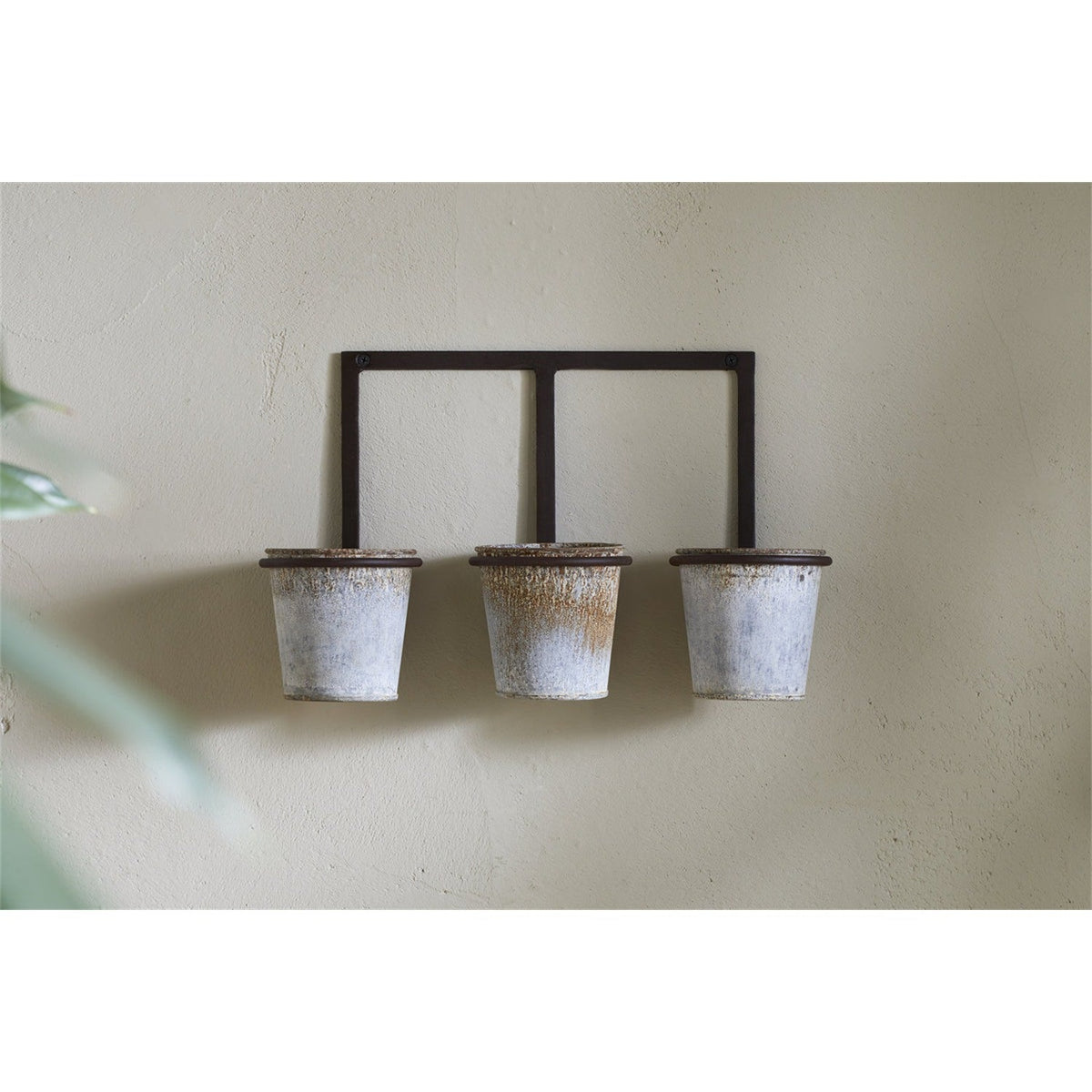 Tukana Triple Wall Hanging Planter - Zinc