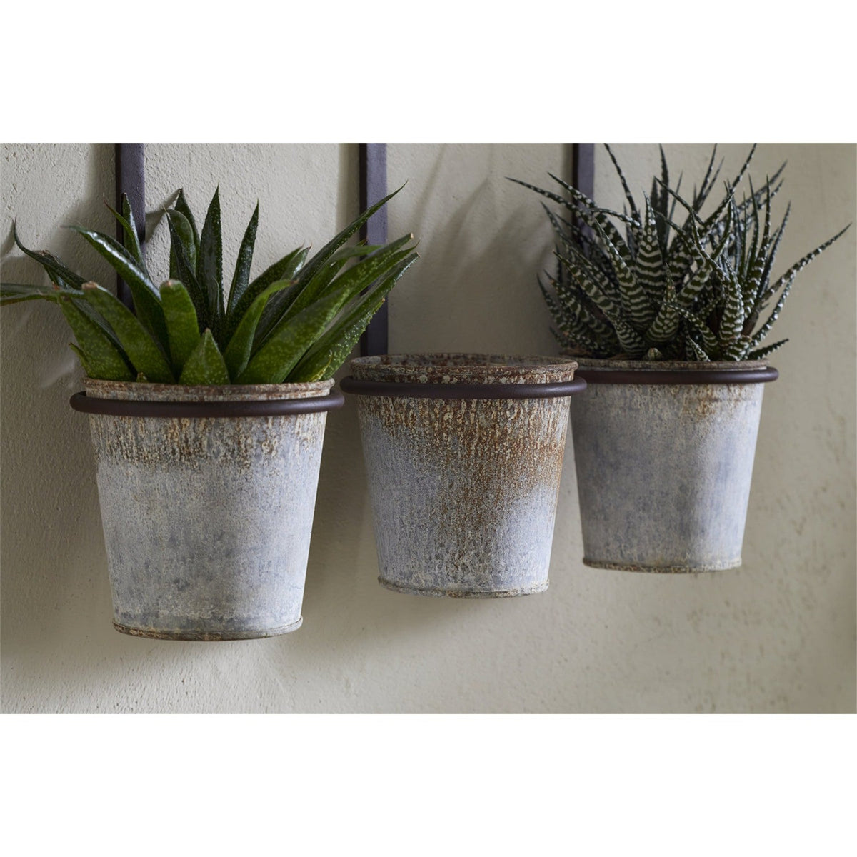 Tukana Triple Wall Hanging Planter - Zinc