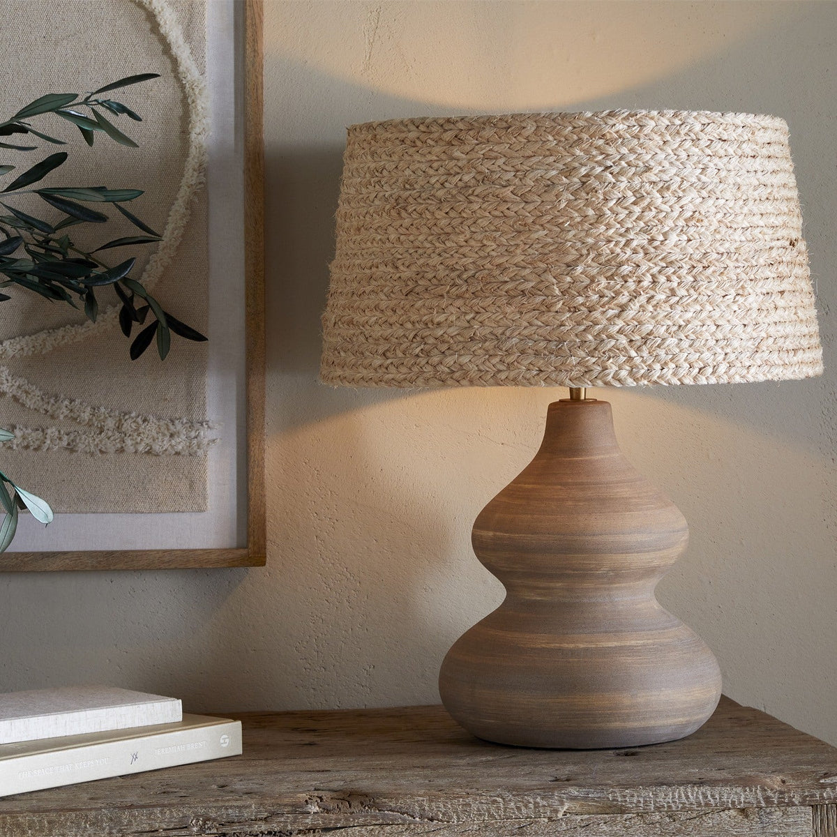 Dalat Ceramic Table Lamp Base - Natural