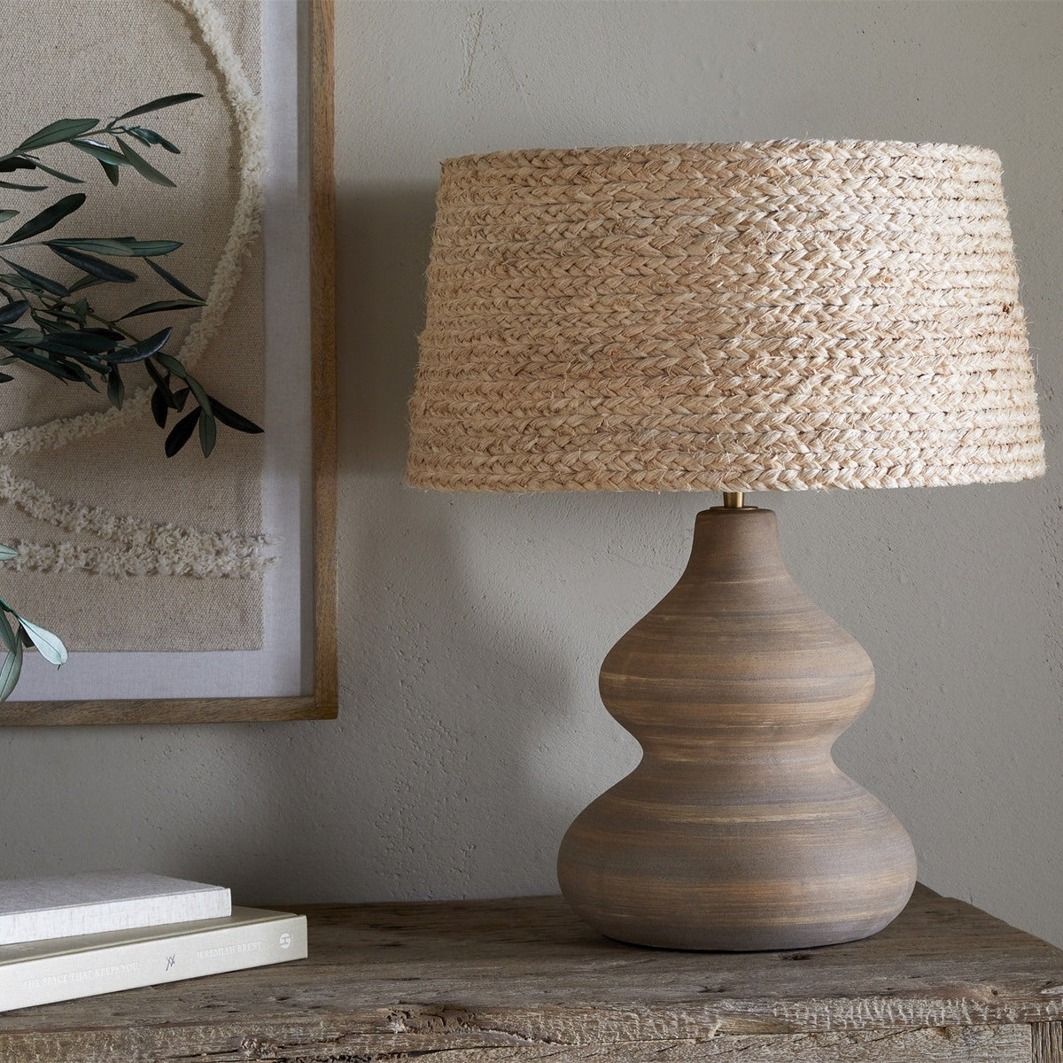 Dalat Ceramic Table Lamp Base - Natural