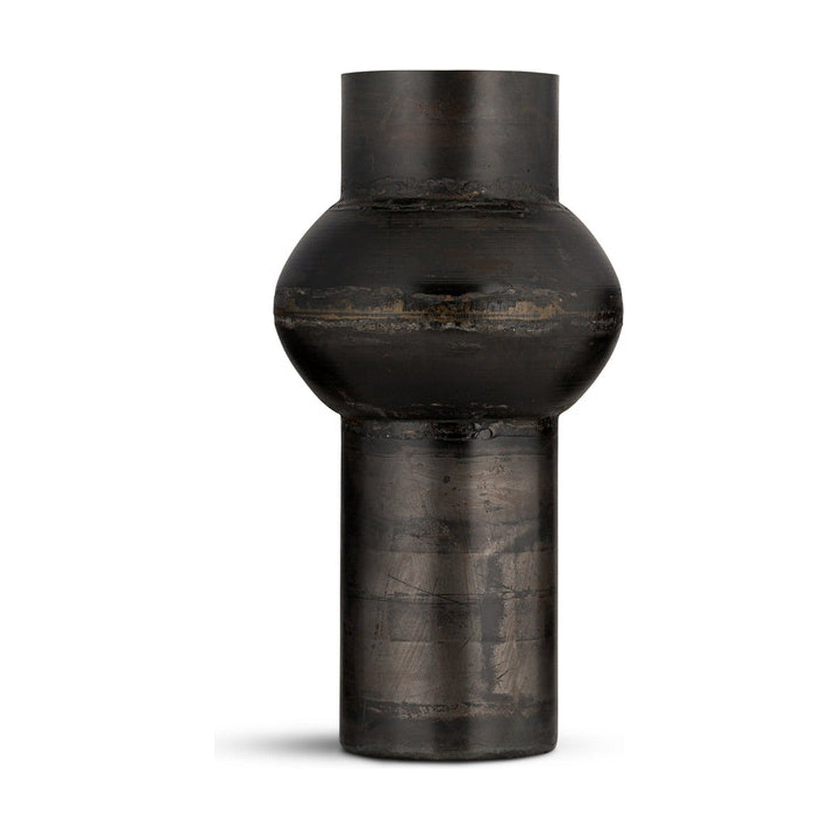 Endo Small Reclaimed Iron Vase - Aged Black