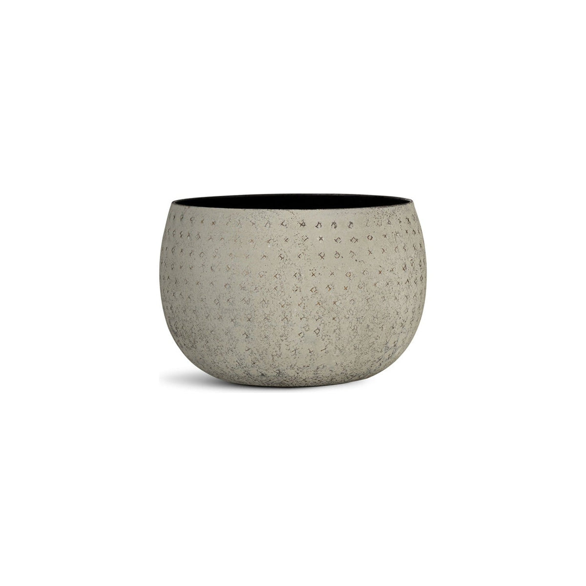 Laoko Small Aluminium Planter - Olive Grey