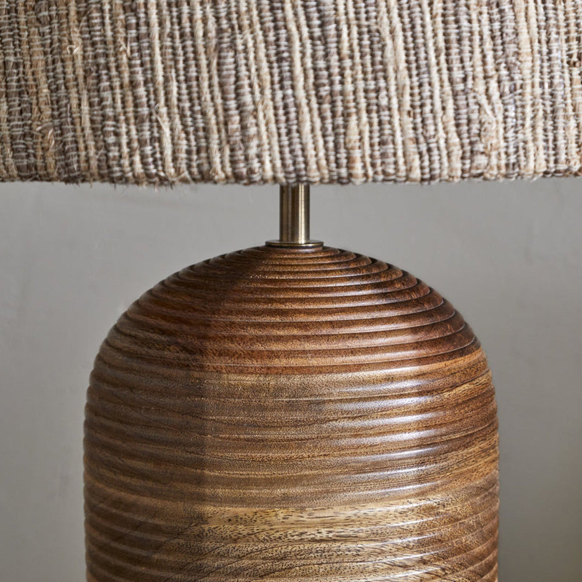 Agua Grooved Table Lamp Base - Natural