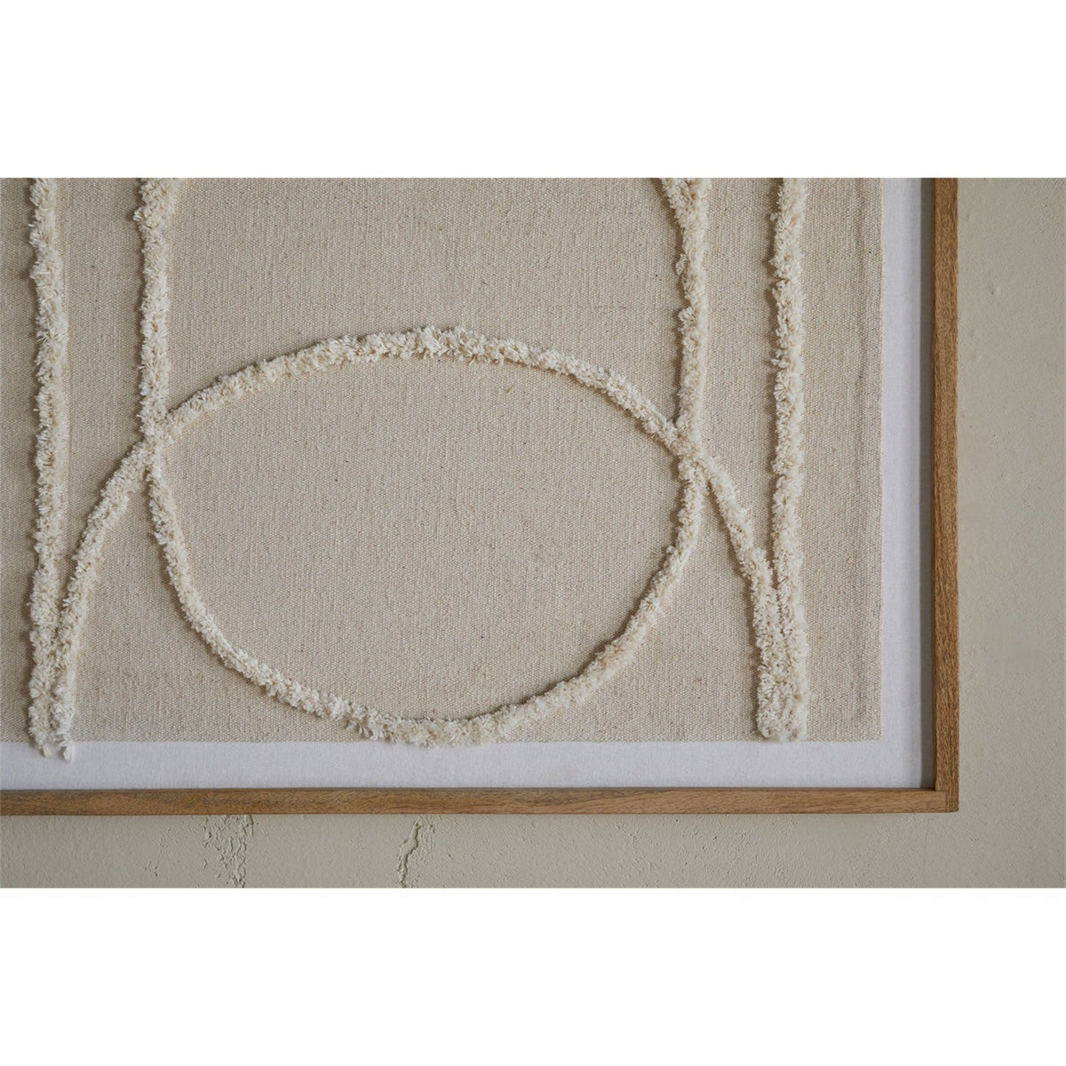 Mauri Frayed Wall Art - Neutral