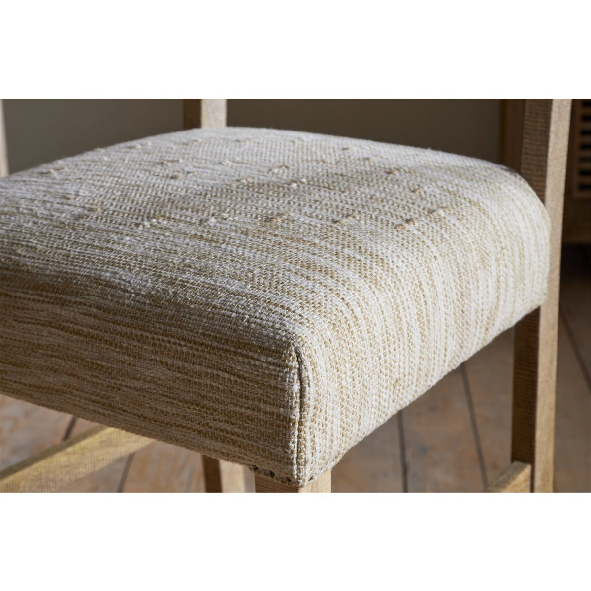 Zoha Cotton & Jute Upholstered Counter Stool - Natural