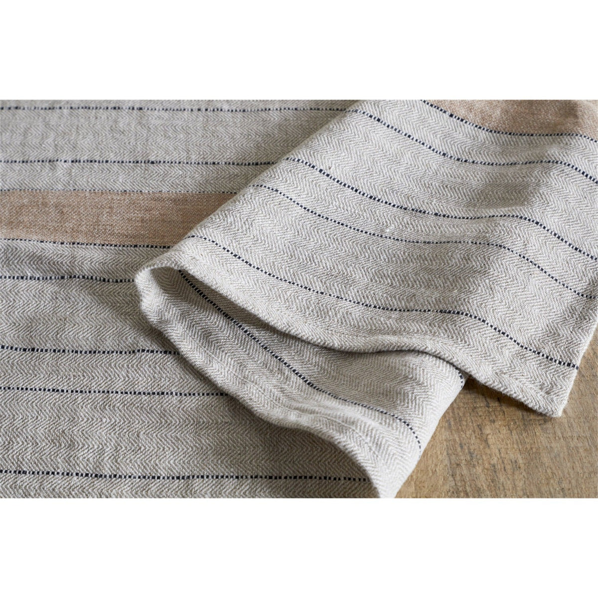Buna Striped Table Runner - Clay
