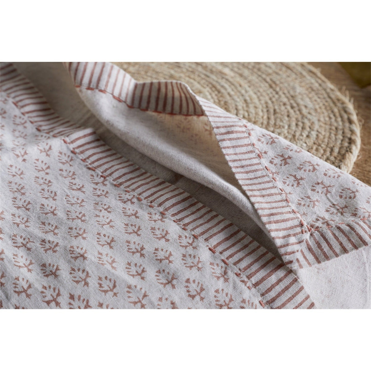 Peplu Block Print Napkins - Terracotta - Set of 4