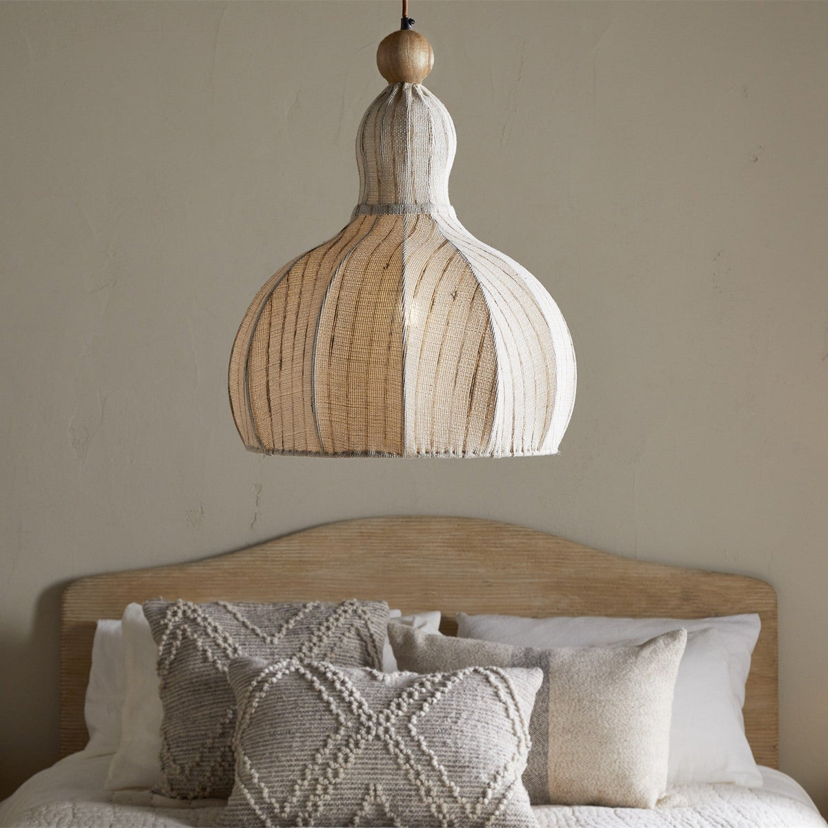 Kela Fabric Pendant Light - Off White