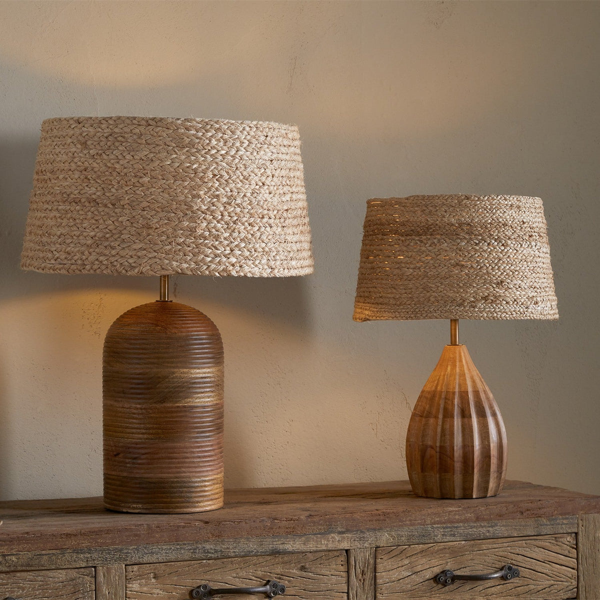 Pisang Large Banana Fibre Lampshade - Natural