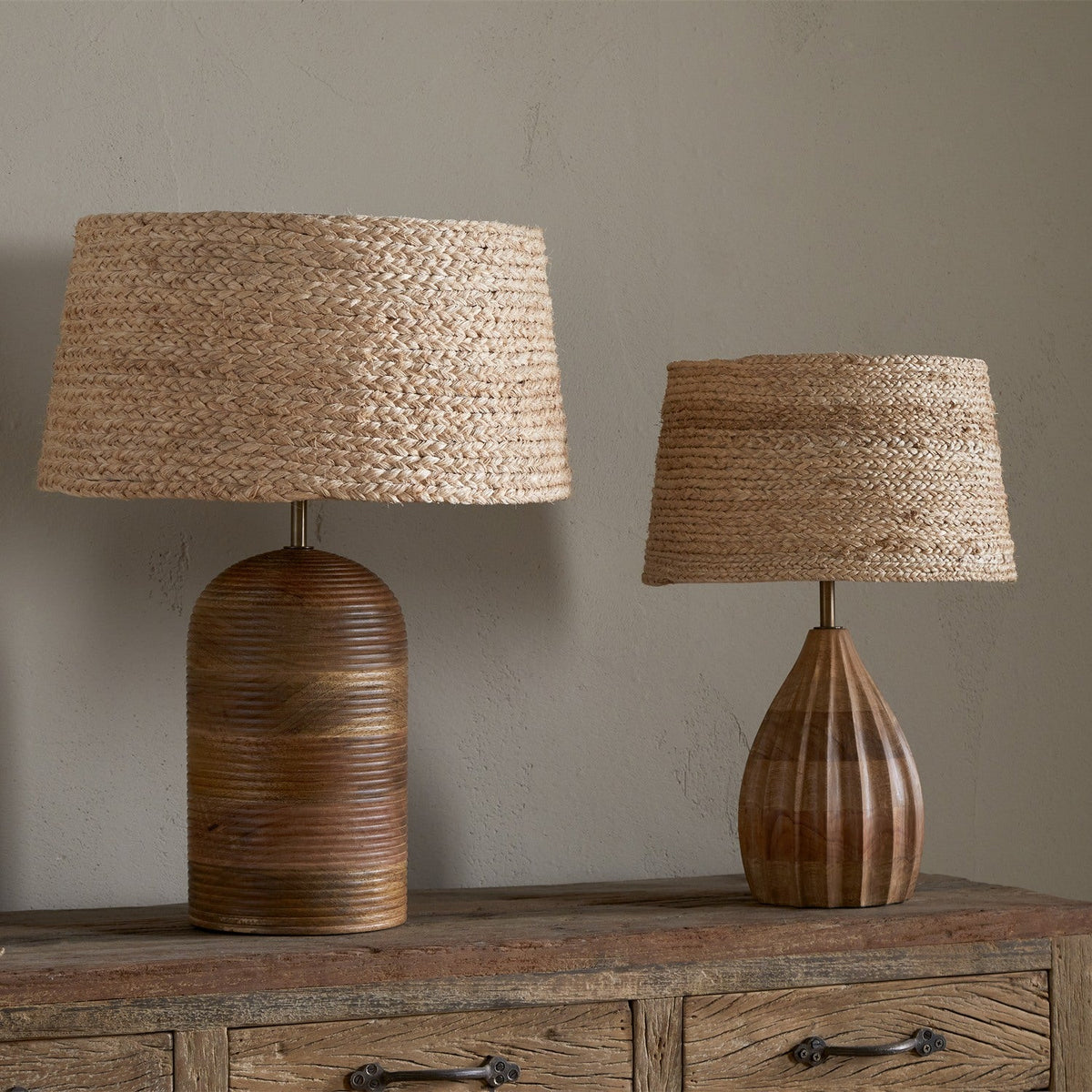 Pisang Large Banana Fibre Lampshade - Natural