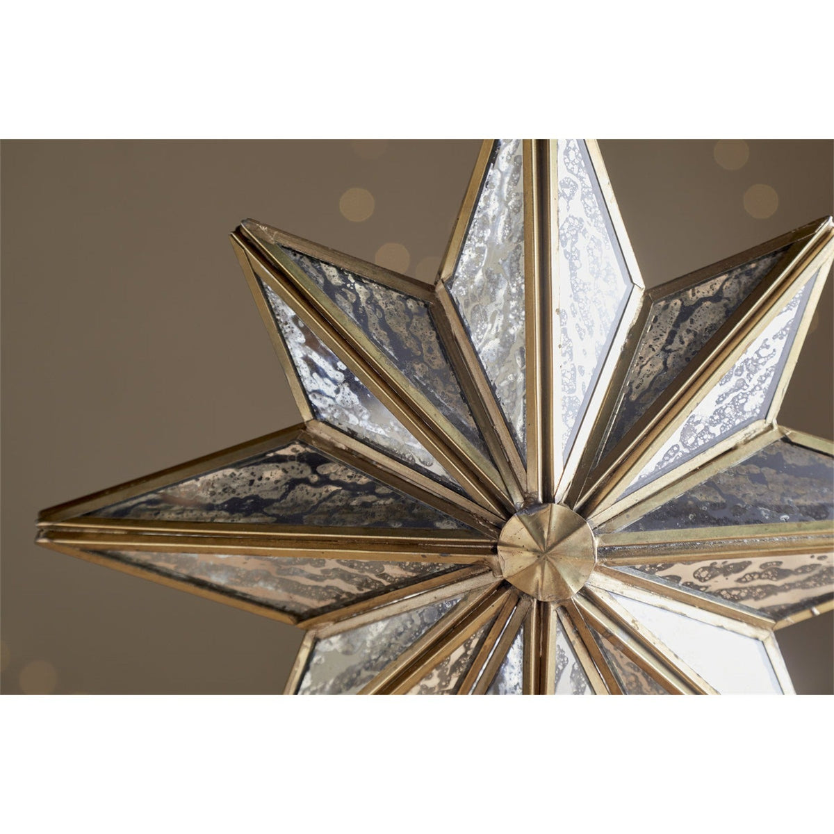 Taara Small Hanging Christmas Decoration - Antique Brass