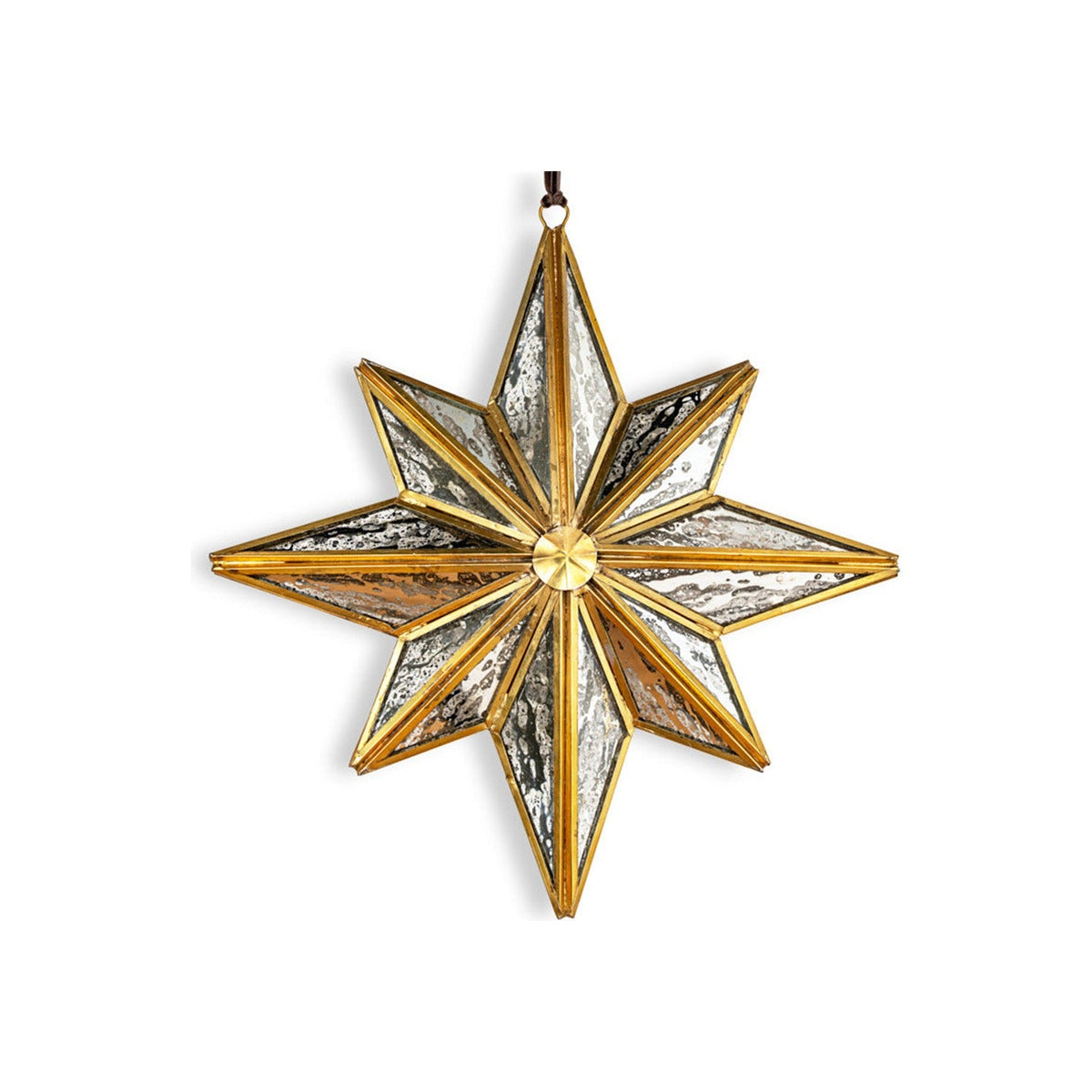 Taara Large Hanging Christmas Decoration - Antique Brass