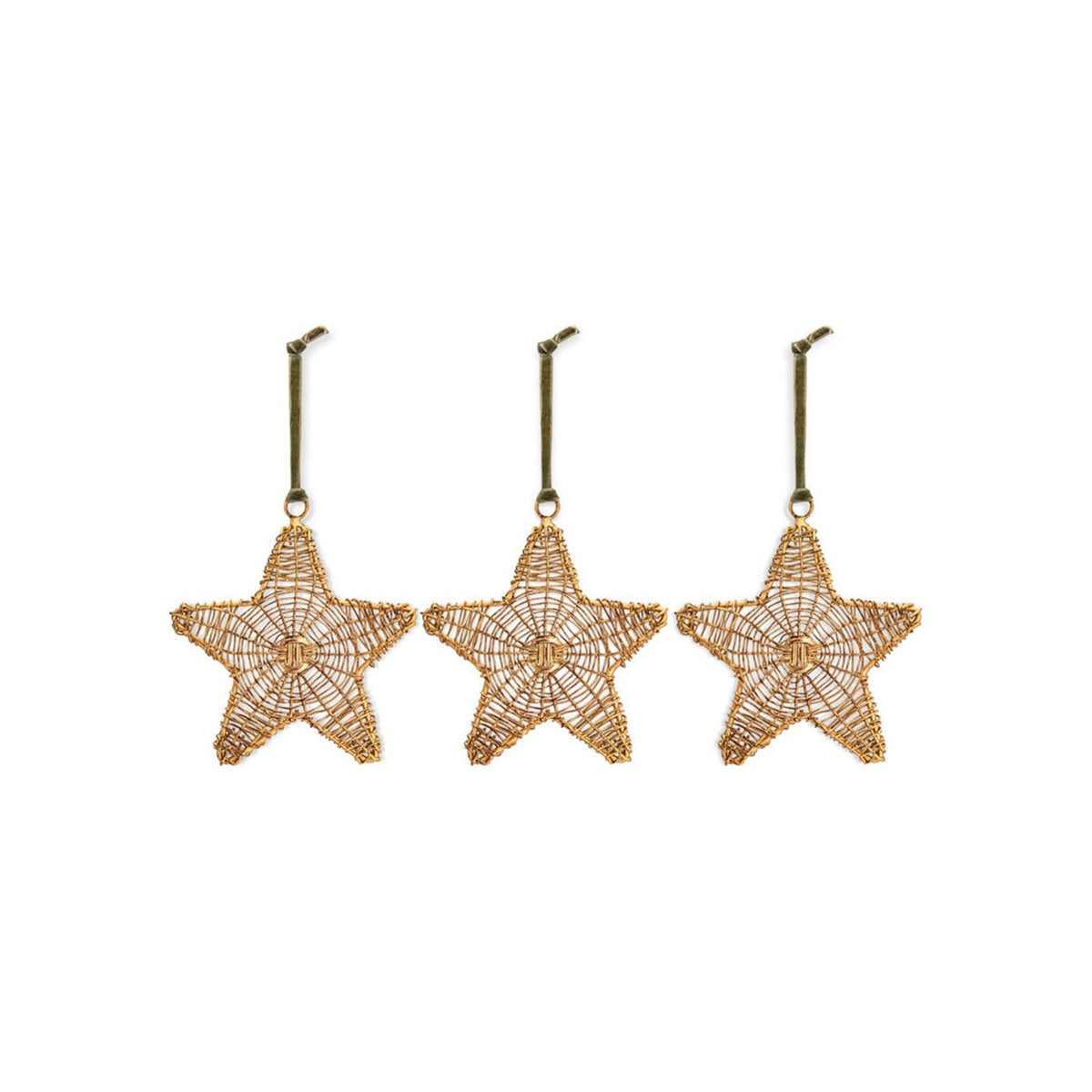 Sangala Wire Hanging Christmas Decoration - Antique Brass