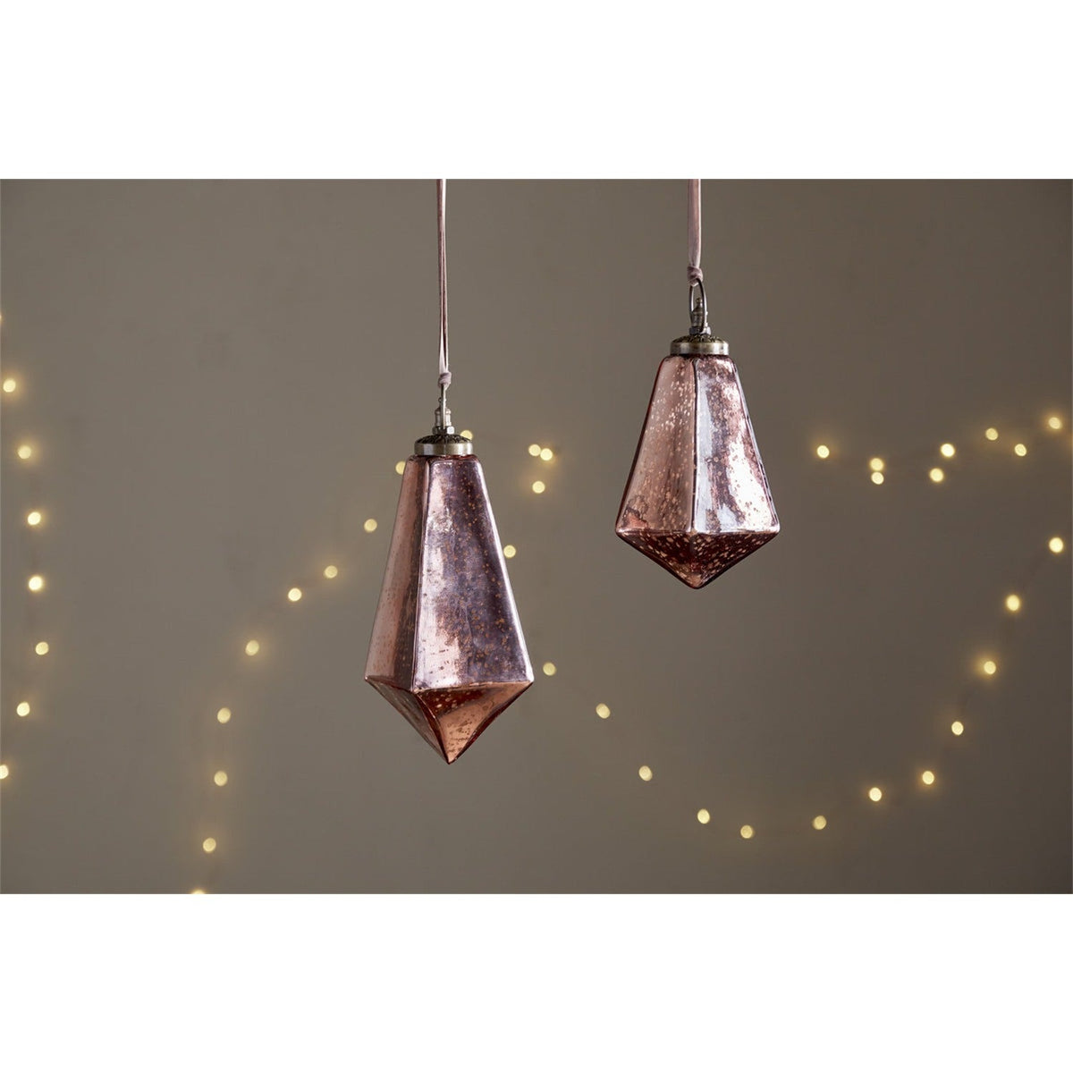 Ratnam Small Giant Glass Bauble - Antique Pink