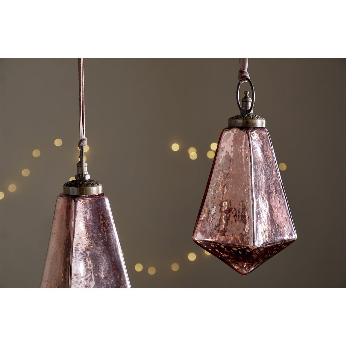Ratnam Small Giant Glass Bauble - Antique Pink