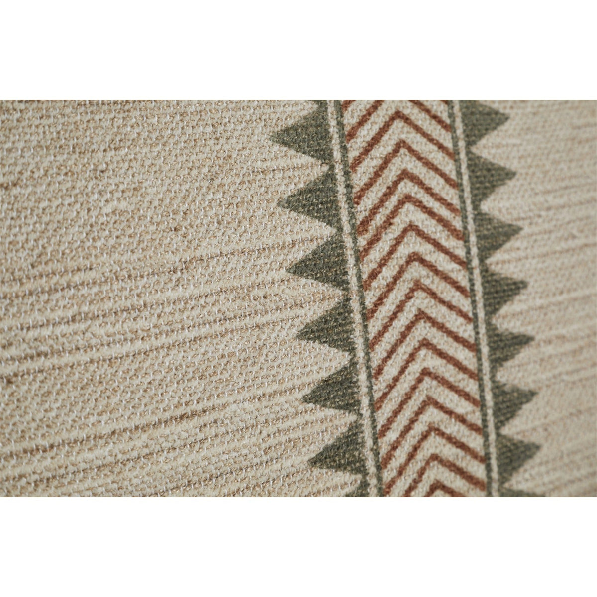 Zairya Jute & Cotton Armchair - Natural & Rust