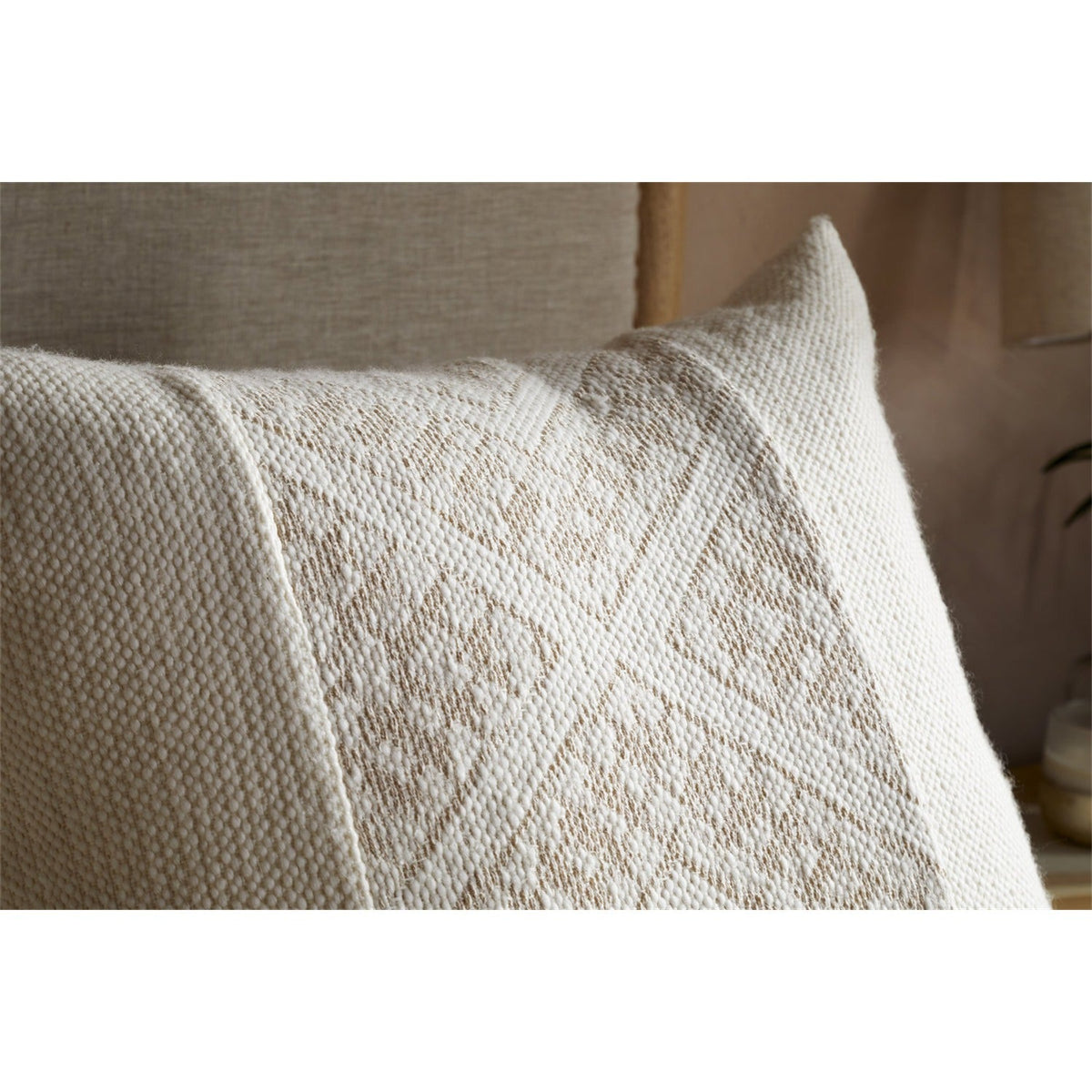 Girja 65 x 65cm Merino Cushion Cover - Cream