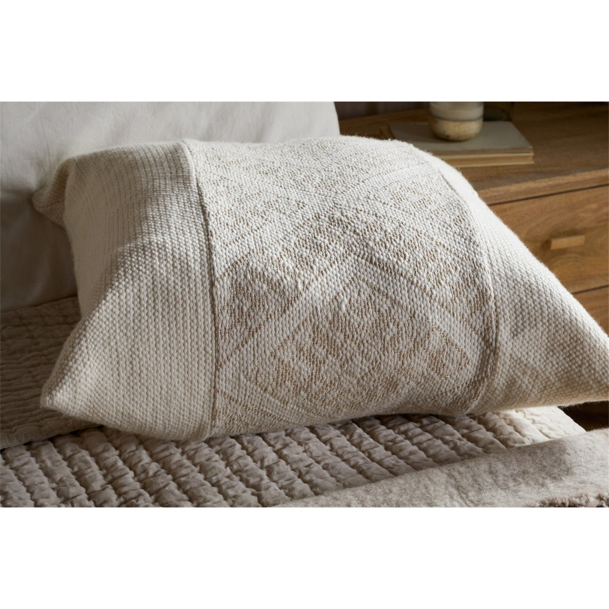 Girja 65 x 65cm Merino Cushion Cover - Cream