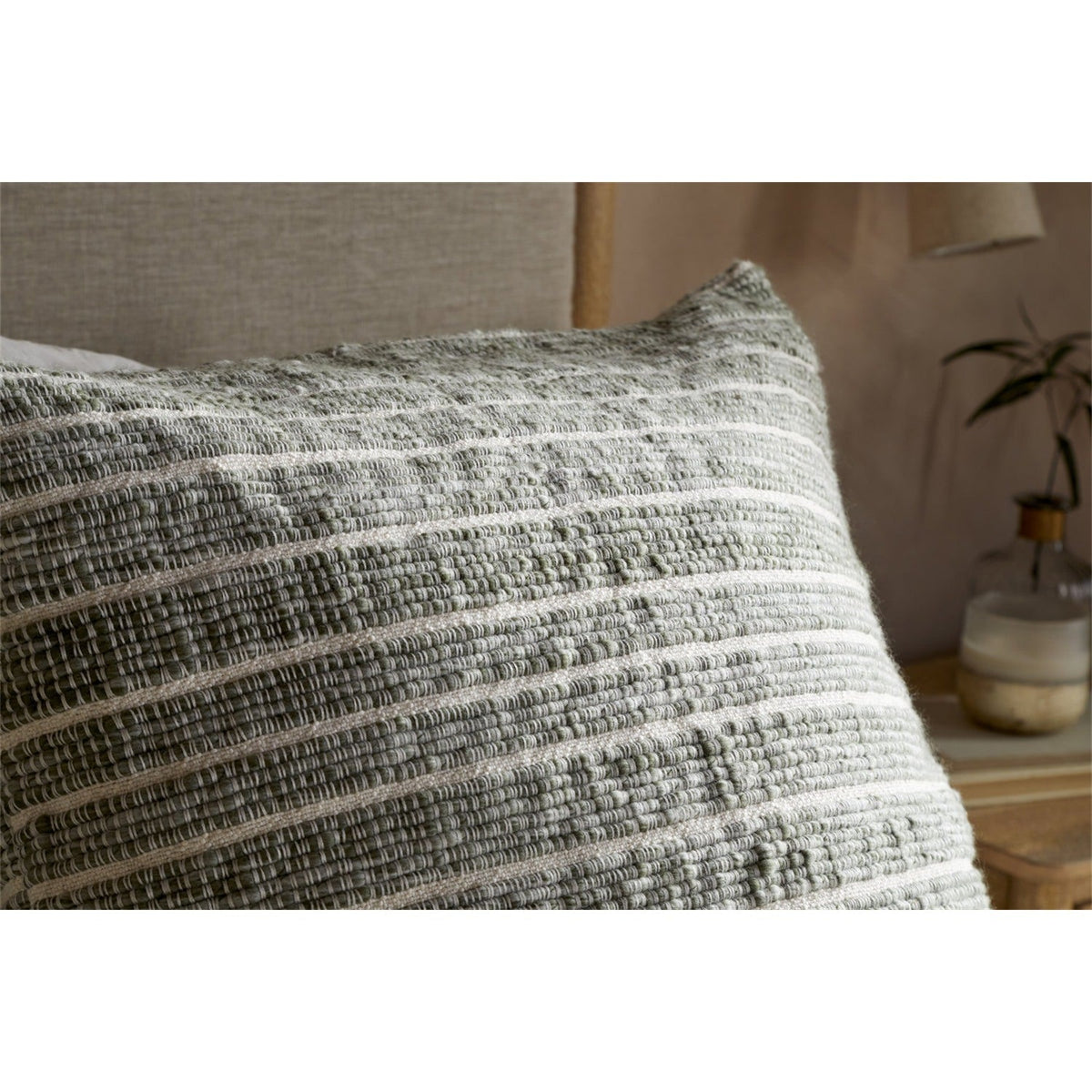 Tudo 65 x 65cm Merino Cushion Cover - Moss & Natural