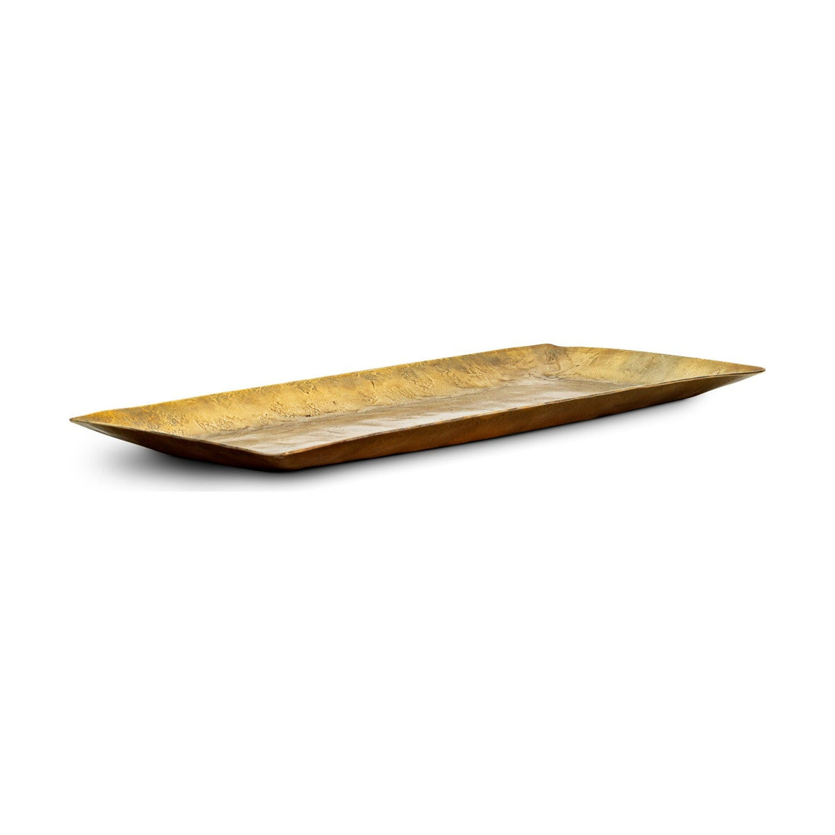 Neram Hammered Iron Tray - Antique Brass