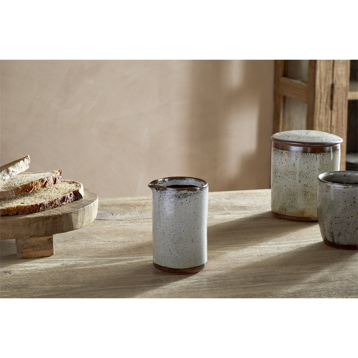 Cam Small Speckled Ceramic Jug - Mocha