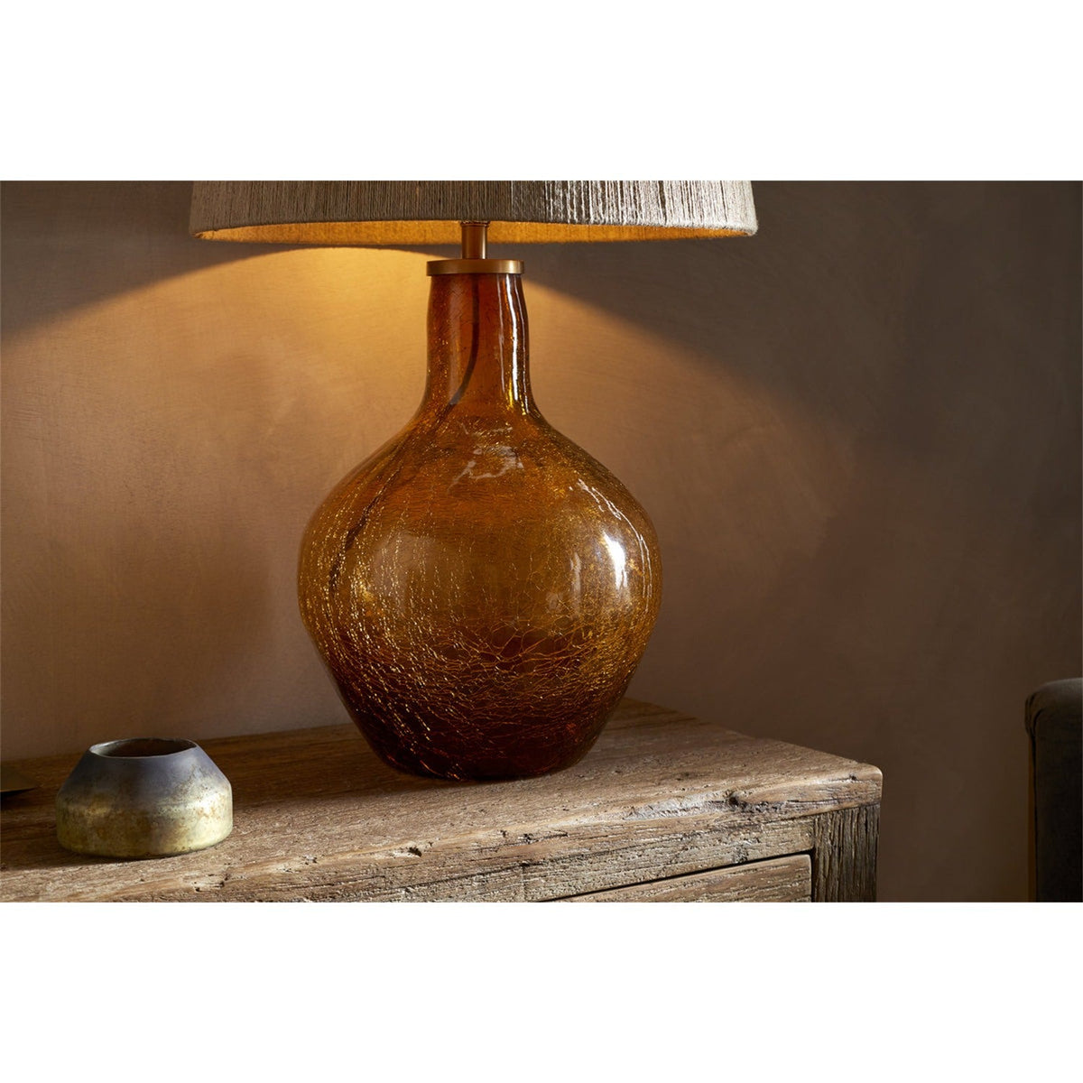Didan Recycled Glass Lamp Base - Honey