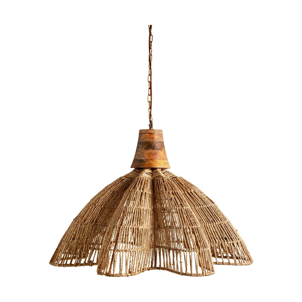 Tudai Large Woven Jute Pendant Light - Natural