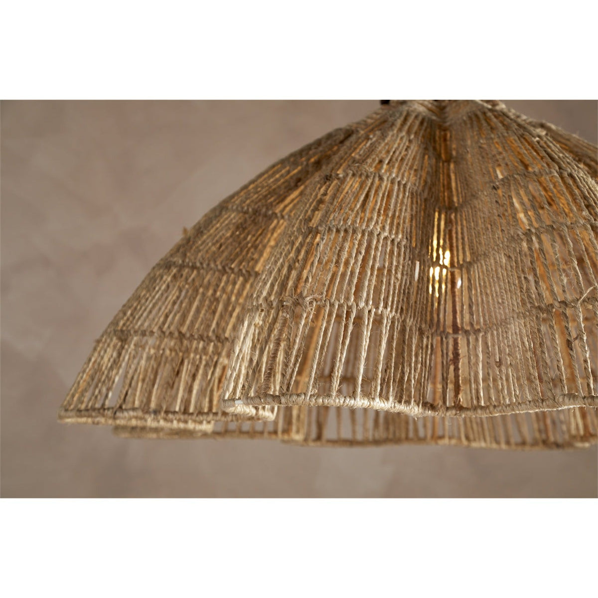 Tudai Large Woven Jute Pendant Light - Natural