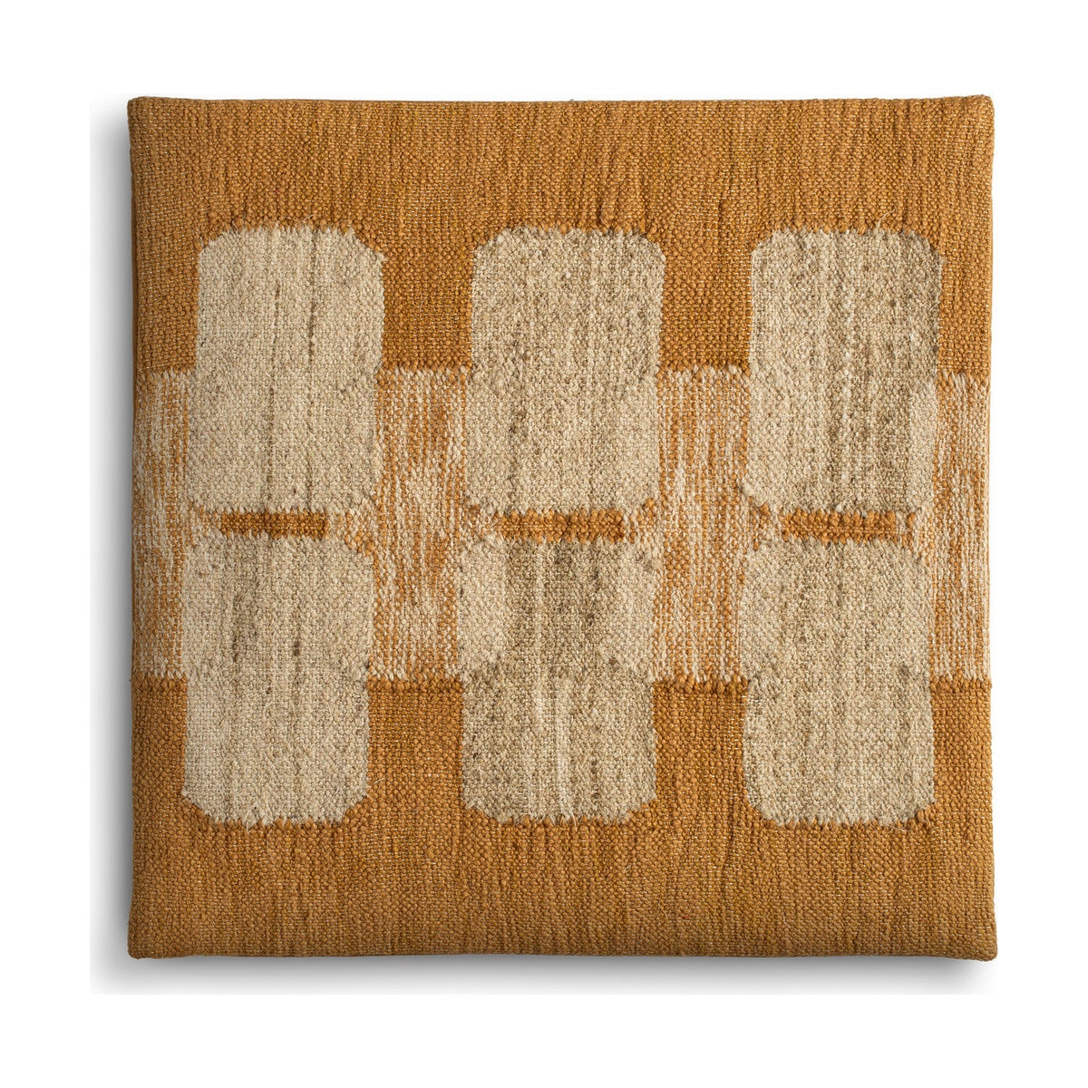 Akki 50 x 50cm Wool & Cotton Cushion Cover - Ochre