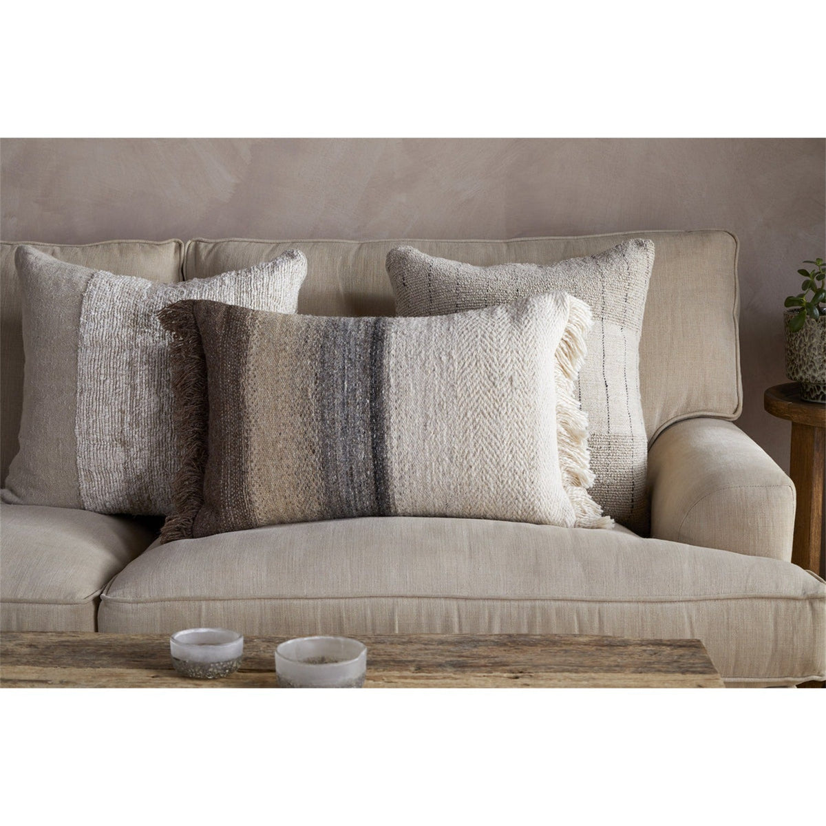 Icai 60 x 40cm Ombre Cushion Cover - Mocha