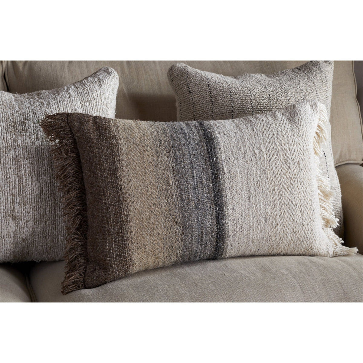 Icai 60 x 40cm Ombre Cushion Cover - Mocha