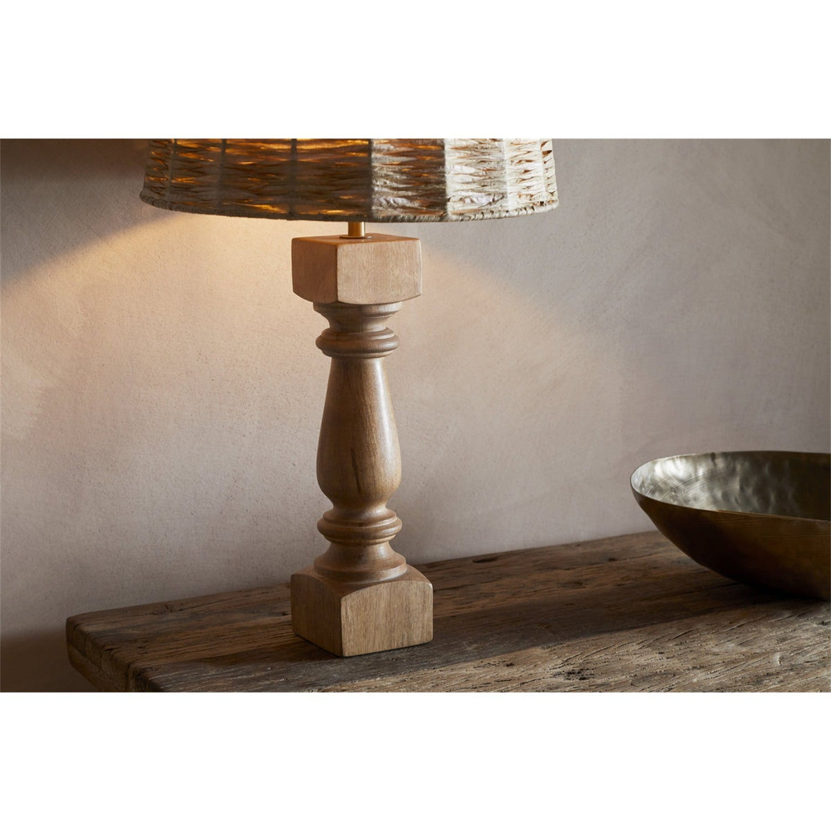 Hega Mango Wood Lamp Base - Natural