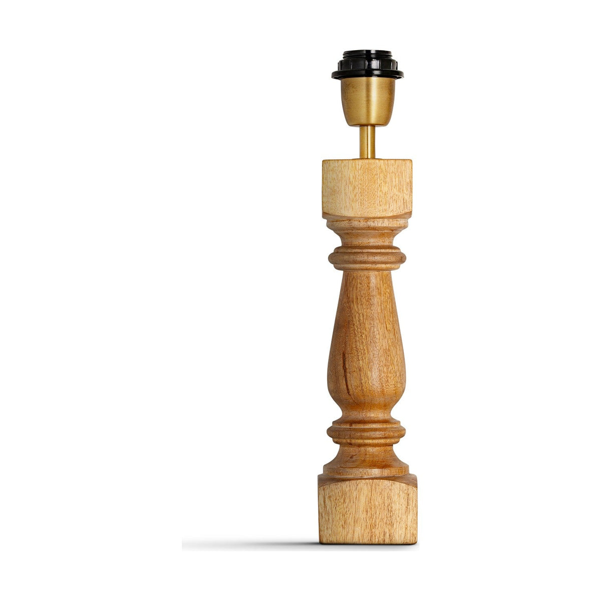 Hega Mango Wood Lamp Base - Natural