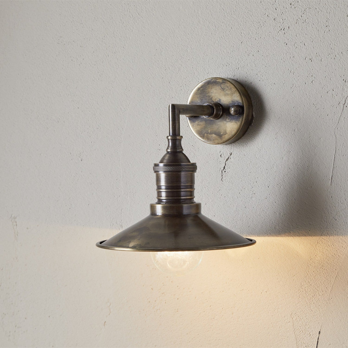 Najja Brass Wall Light - Antique Brass